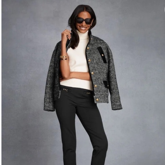 Talbots Jackets & Blazers - Talbots Boucle Herringbone Jacket Woven in Italy Women's MP Career Mob Wife